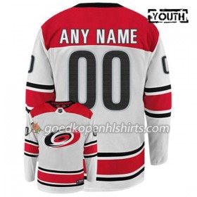 Carolina Hurricanes Custom Adidas Wit Authentic Shirt - Kinderen